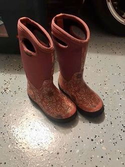 Girls child winter rain / snow boots. Size 13