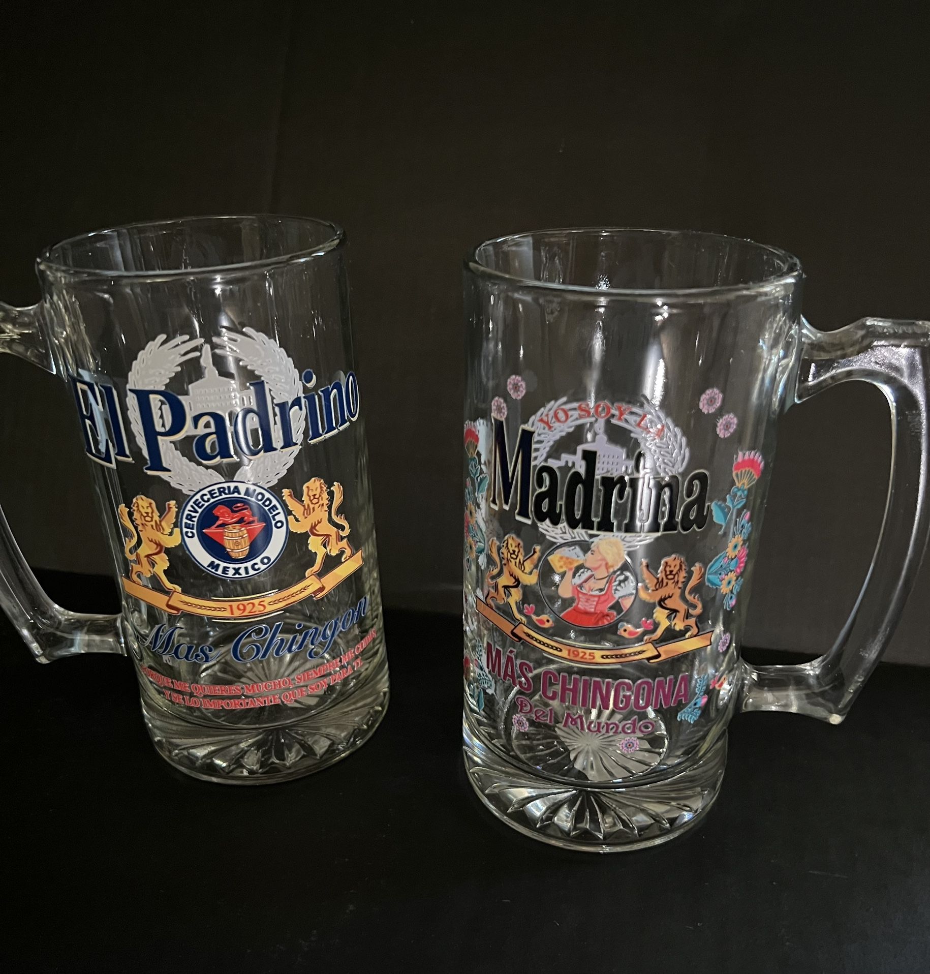 Beer Mugs Padrino/Madrina Gift Set