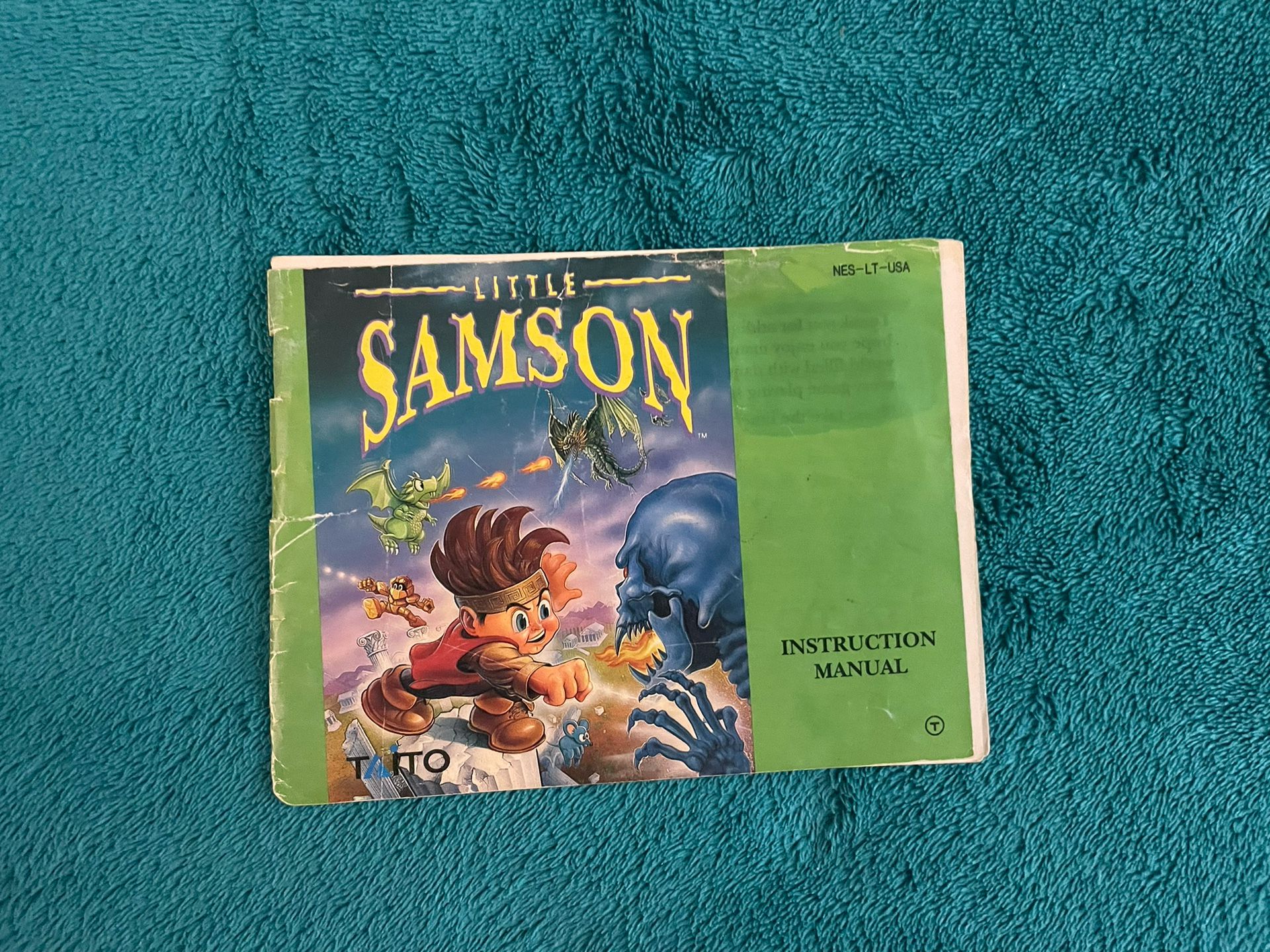 Nintendo NES Little Samson Manual 