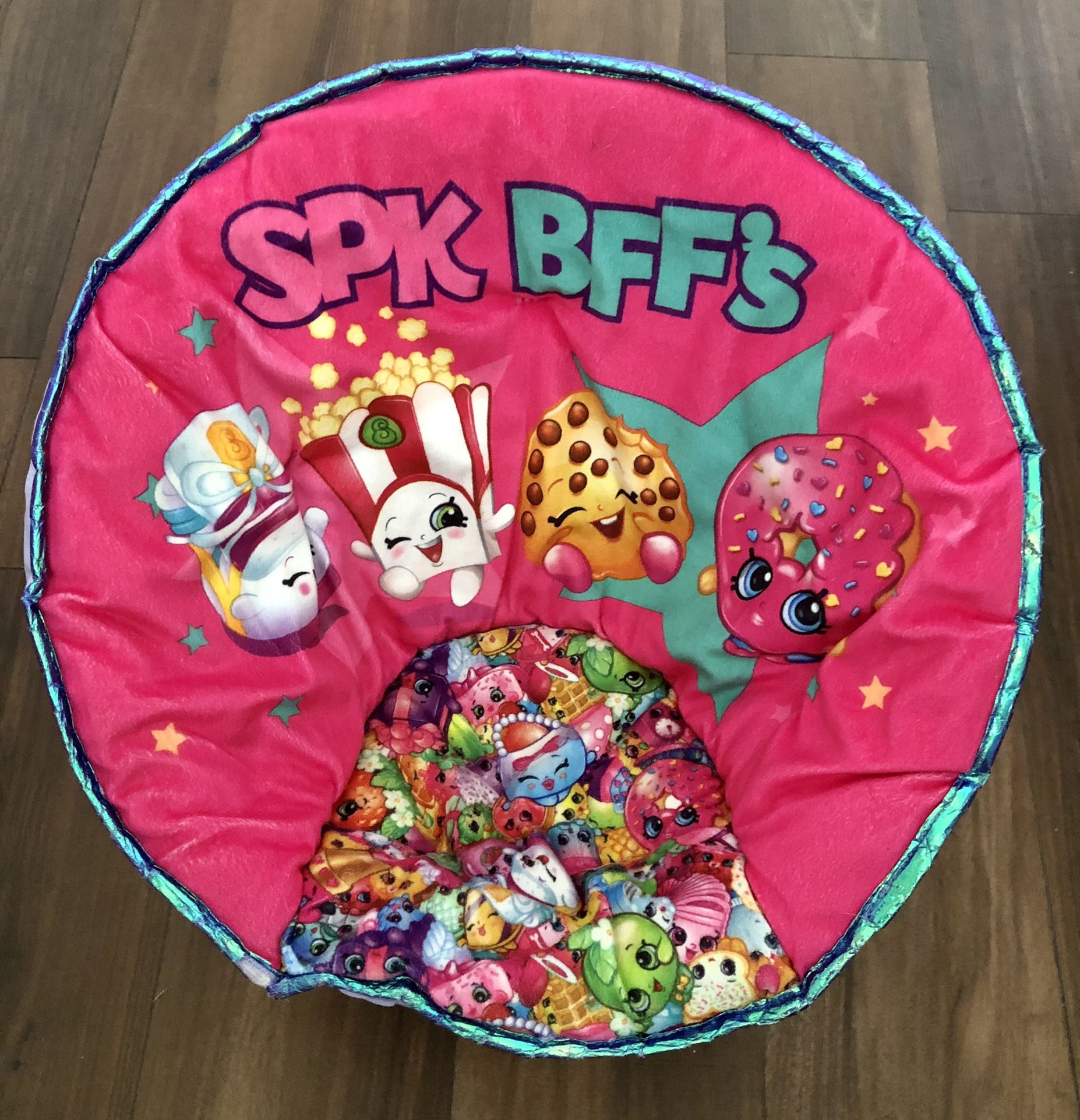 Pink Shopkins Toddler Saucer Foldable Chair