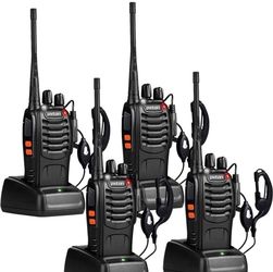 Walkie Talkies Long Range for Adults with Earpieces,16 Channel Walky Talky Rechargeable Handheld Two Way Radios with Flashlight Li-ion Battery and Cha