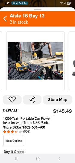 1000-Watt Portable Car Power Inverter with Triple USB Ports