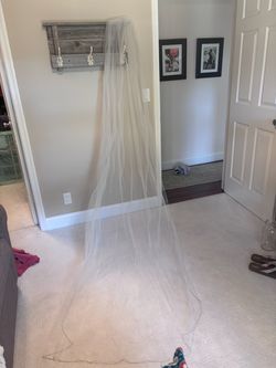 Cathedral length Ivory Veil
