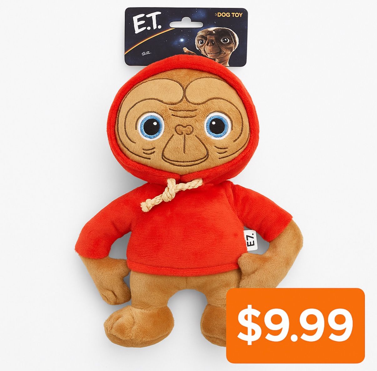 E.T. Plush Dog Toy – Red Hoodie Edition
