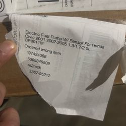 Honda Civic Fuel Pump