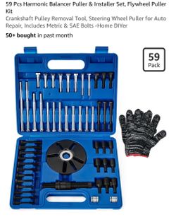 59-Piece Harmonic Balancer Puller & Installer Set