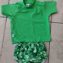 Toddler Swim Shirt & Swim Diaper (12m)