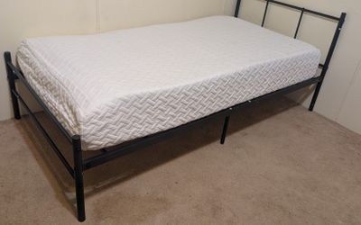 New Twin Bed frame $50 or New Twin Mattress $50