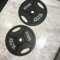 Cash only no Zelle Brand new in box pair of 45lb Olympic weights plates total 90lb more same style if needed added price  check my page