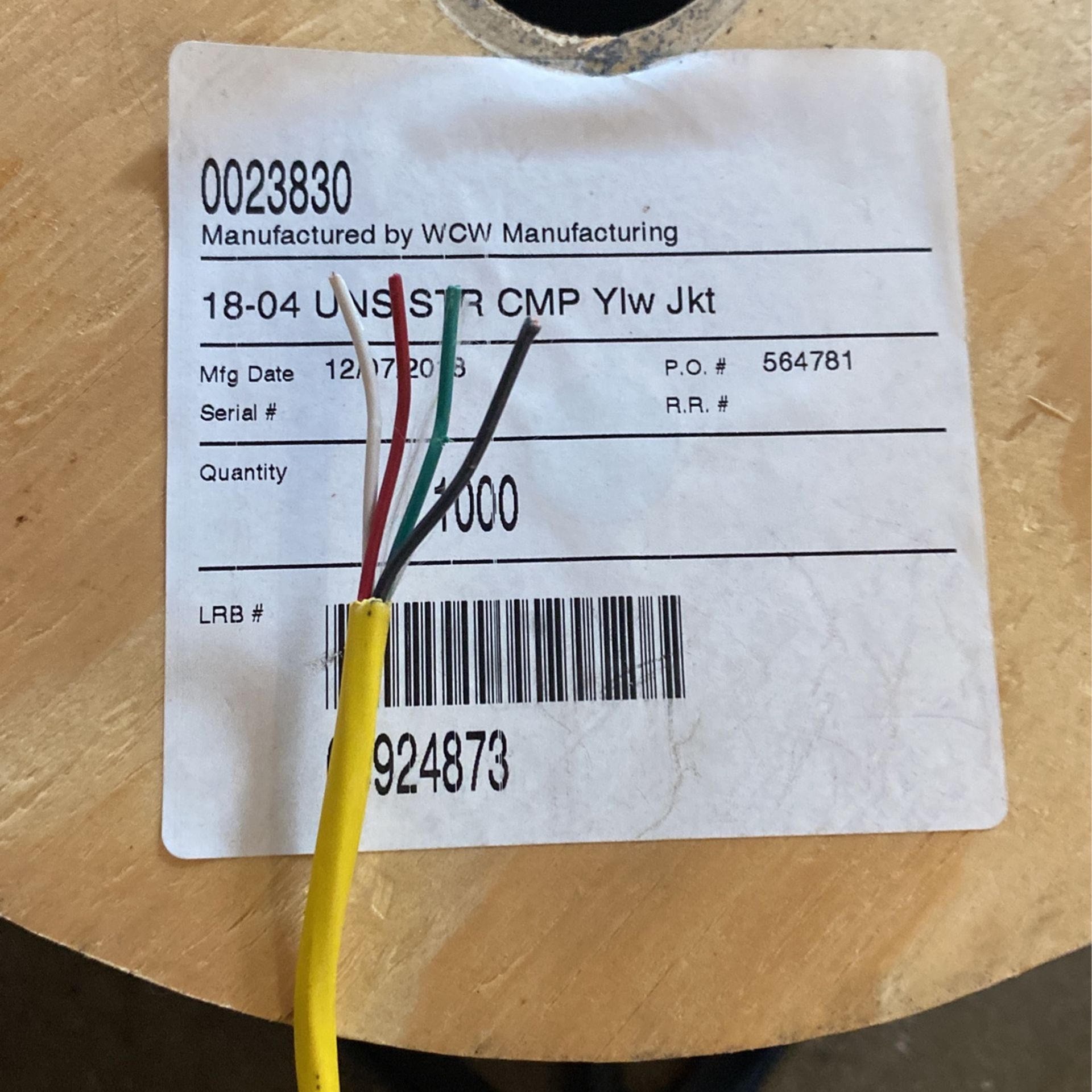 18 AWG 4 Conductor