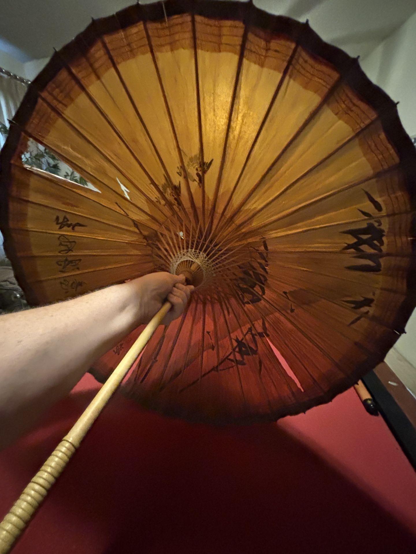 Vintage Asian Paper Umbrella