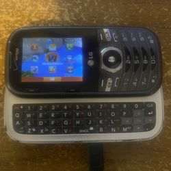 Vintage LG Cosmos 3 VN251 Gray (Verizon) 3G Basic Slider Qwerty Cell Phone