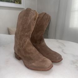 Tecovas Men's Taupe/Brown Roper boots