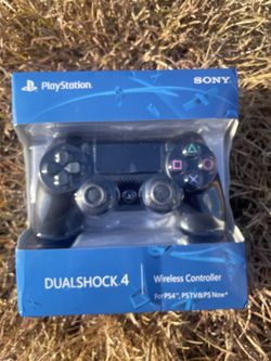 PlayStation 4 controller black.