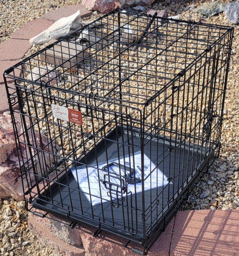 Like New Two Door 24" Inch Long Dog Crate Carrier