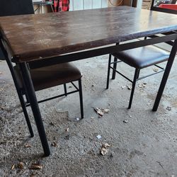 Dining table and 2 chairs