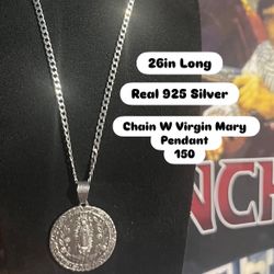 Silver Chain W Pendant