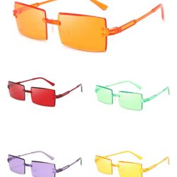 Fashion Retro Rectangular Sunglasses 