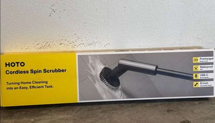HoTo cordless spin scrubber