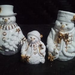 Porcelain 3 PCs Family Set,