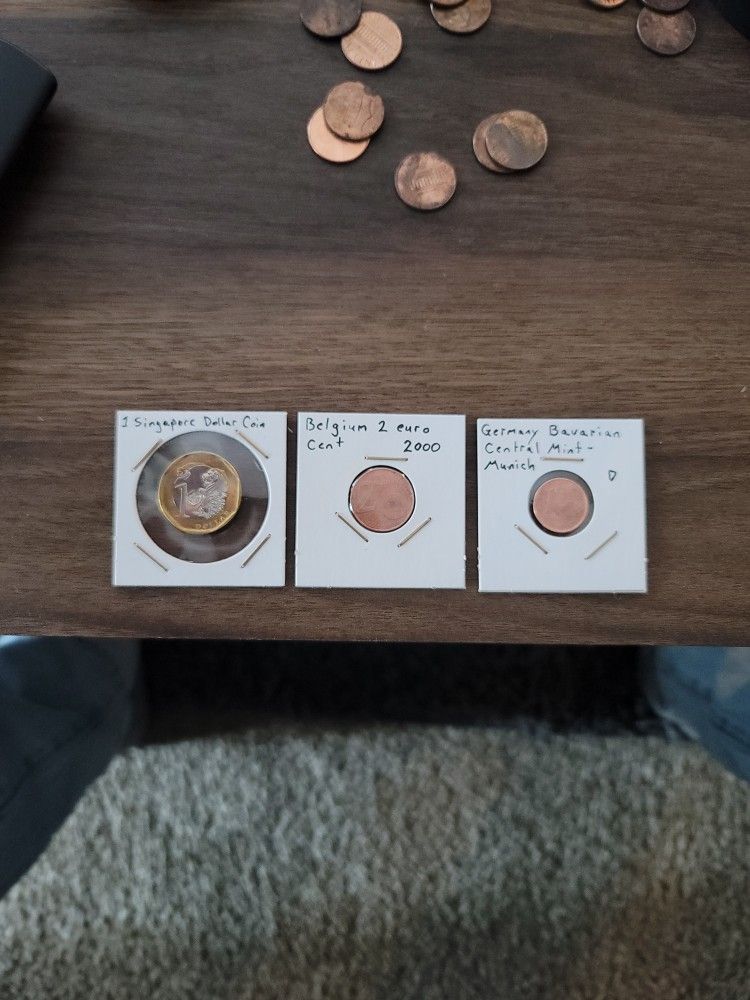 German, Singapore, Belgium/ European Coins For Sale Or Trade
