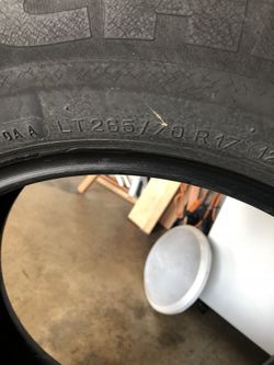 Semi used LT265/70r17 tire