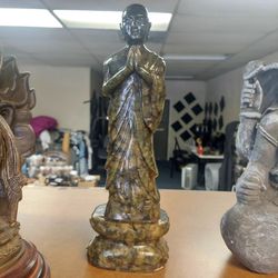 12 1/2" Nephrite Jade Buddha Statue