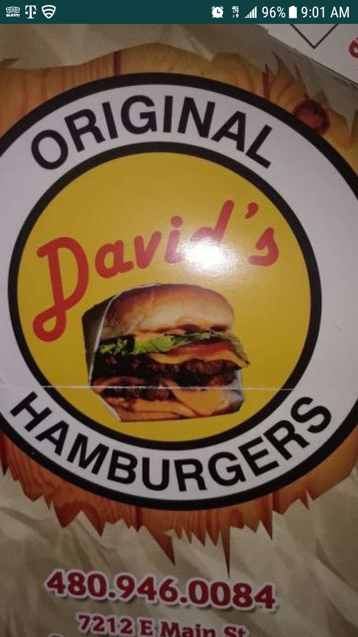 David's hamburger delivery driver