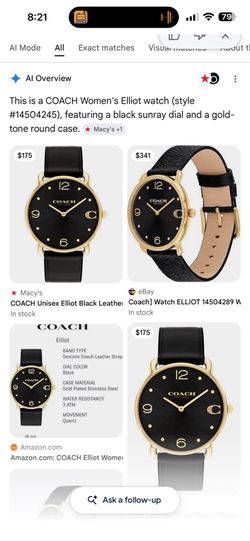Coach watch