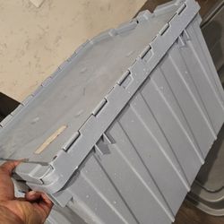Gray Storage Container Bin Tote