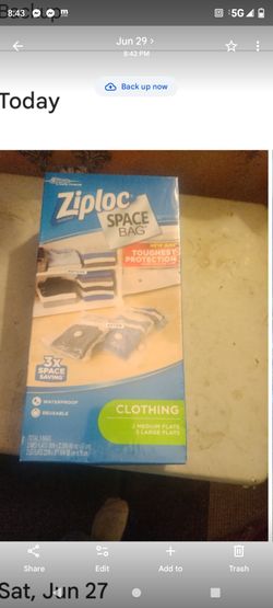 Ziploc space bag
