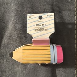 New Hobby Lobby Pencil Hair Claw Clip Teacher Back To School