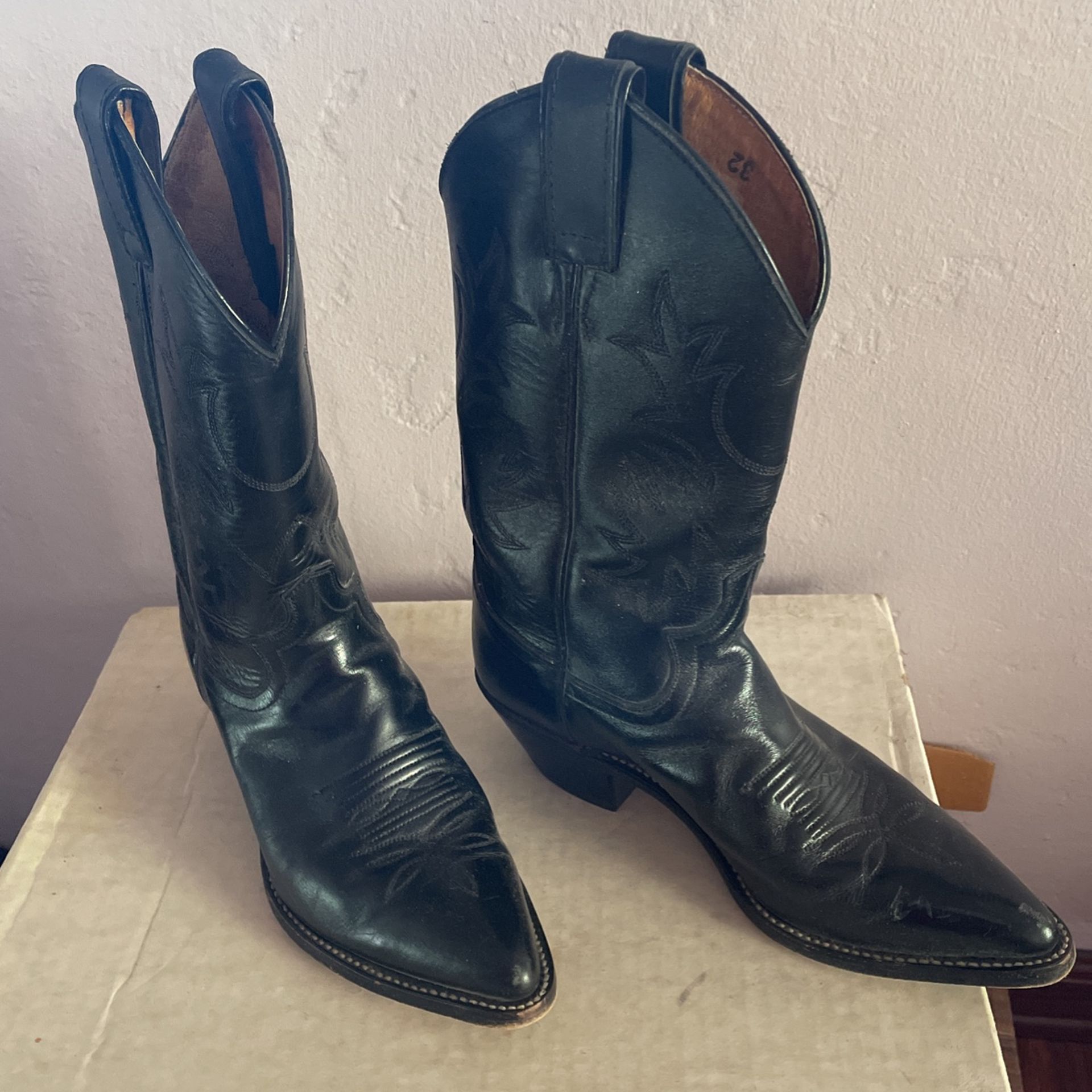 Justin black boots women size 6