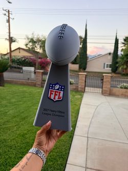 Fantasy football league trophy