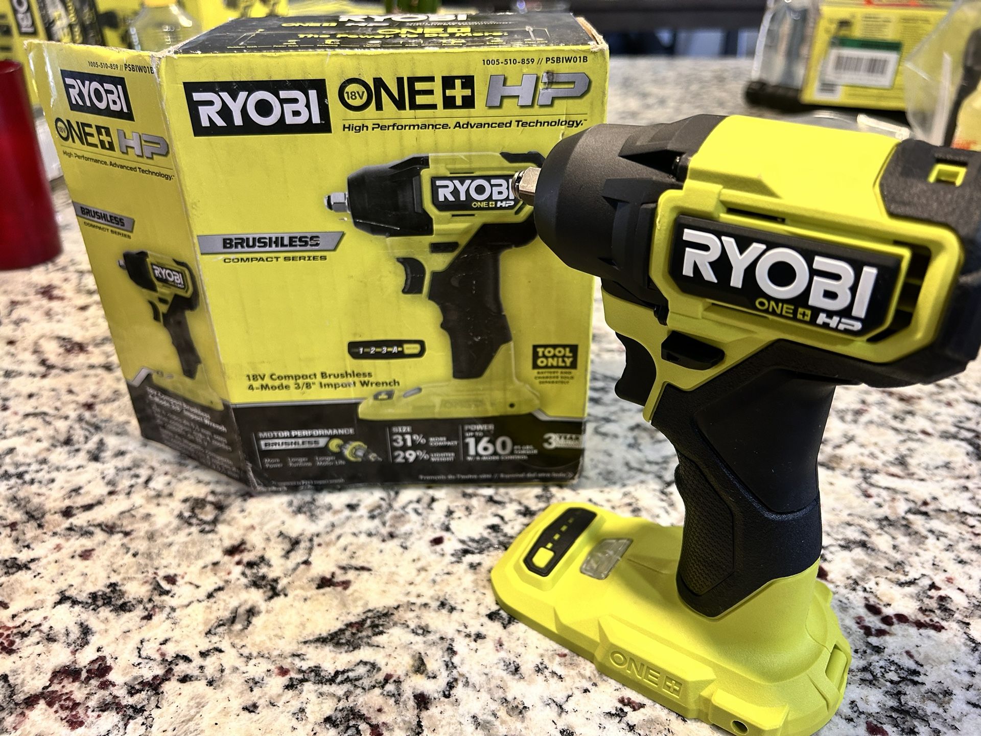 Ryobi ONE+ HP 18V Brushless Cordless Compact 3/8 in. Impact Wrench (Tool Only)