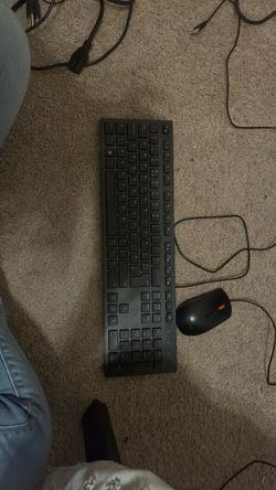 Wired keyboard and mouse!
