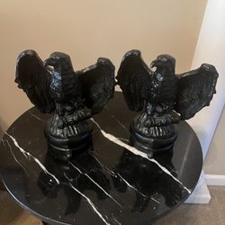 Antique Cast Iron Eagle Hitching Post Topper Bundle 10.8 lbs Authenticp