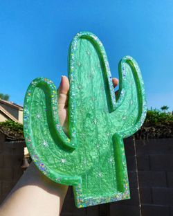 Resin cactus tray