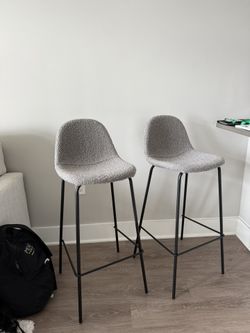 Two Modern Barstool Chairs