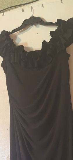 Dress size 16 use 1 time only color black