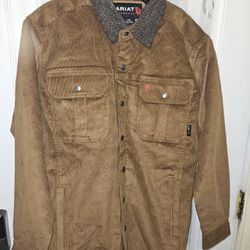 BRAND NEW WHITH TAGS ARIAT FR MEN'S WORK JACKET SIZE MEDIUM 