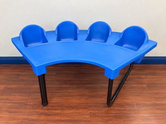 Blue 4-Seat Toddler Activityu Table