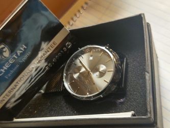Mens Watch Business Style Cheetah Black Black