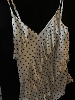Polka Dot Draped Top
