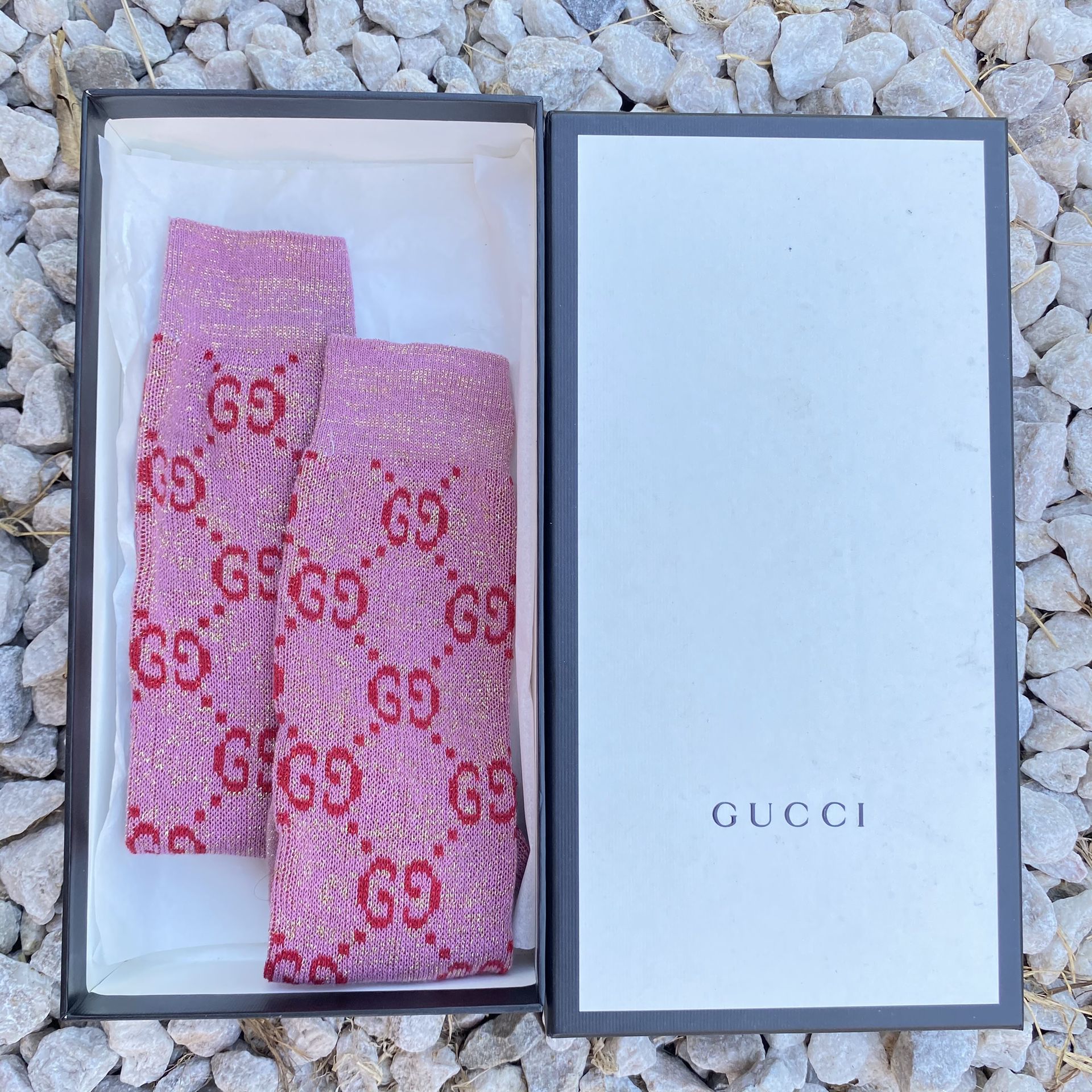 GUCCI Lamé GG socks
