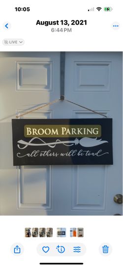 Halloween Decor- BROOM PARKING