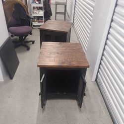 Rectangular End Table with Storage