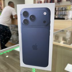 Apple iPhone 17 Pro Max 256GB Can Connect To Any Carrier! Deep Blue Brand New Finance It Today! No Credit Needed! $50 Down To Take It Home