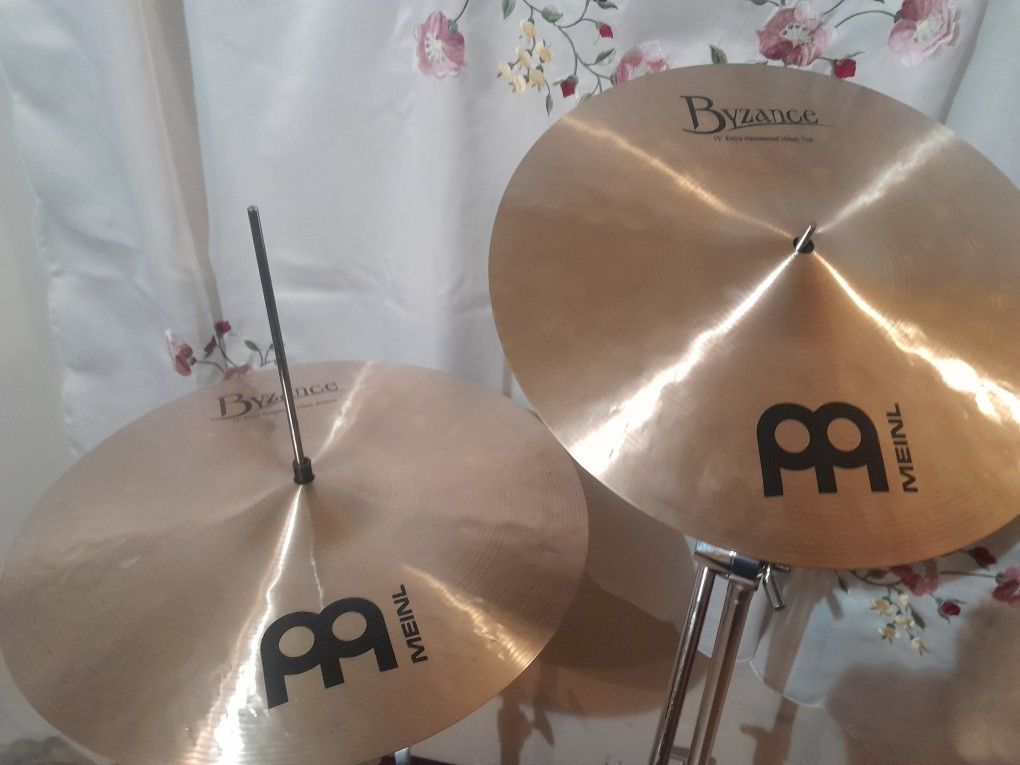 Meinl Hi-hats Cymbals Drums Instruments Percussion Music Entertainment Drumset