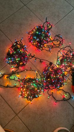 Multicolor Christmas String Lights Set
